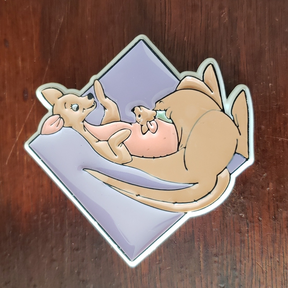 Vintage Disney Kanga and Roo Brooch Pin